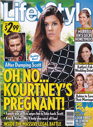 Illustration for article titled This Week In Tabloids: Khloé, Kourtney, and Miranda Are All Pregnant